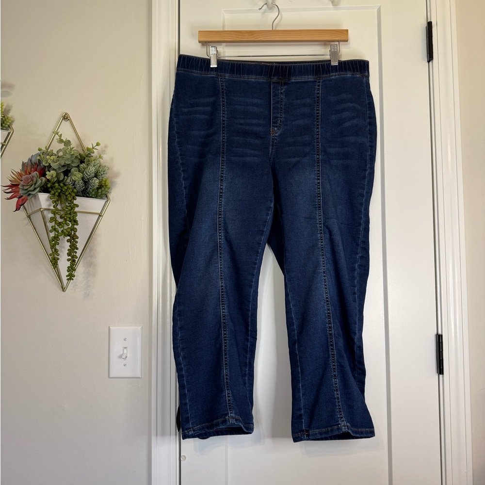 Pure Jill Tapered Straight Leg Stretch Denim